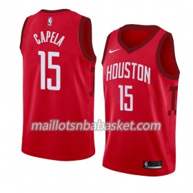 Maillot Homme Houston Rockets Clint Capela 15 2018-19 Nike Rouge Swingman